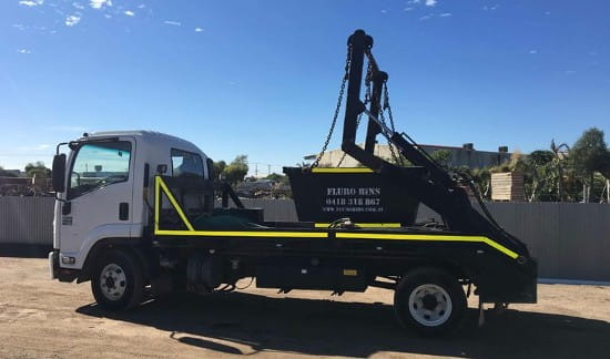 Fluro Skip Bins